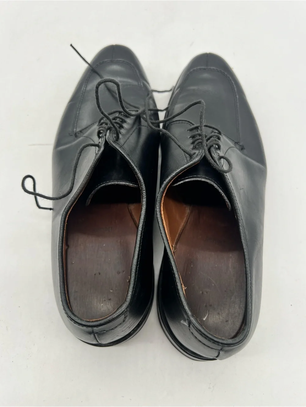 Allen Edmonds Delray Men’s 9D Black Leather Moc Split Toe Oxford Dress Shoes